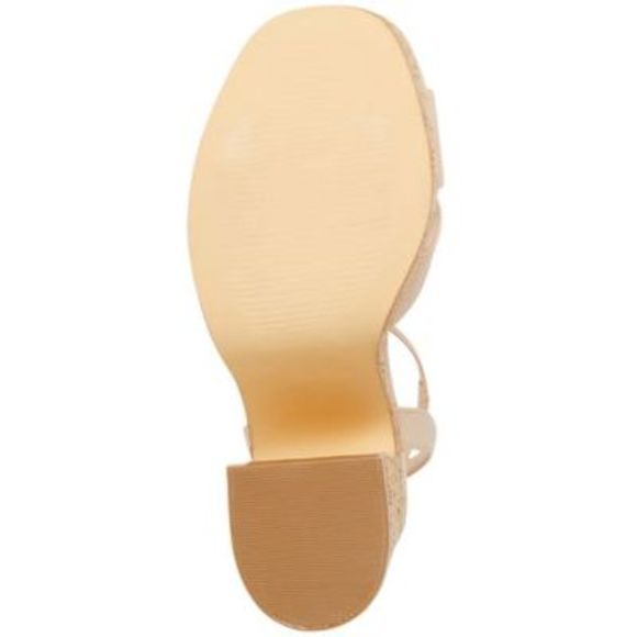 MADDEN GIRL Womens Beige 1-1/2" CorkPlatform Rio Block Heel Heeled Sandal 11 M - Picture 4 of 4
